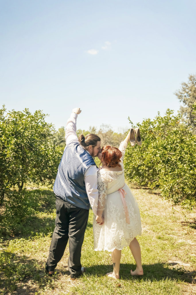 Orange Grove - Citrus Orchard Engagement Wedding Portrait Session